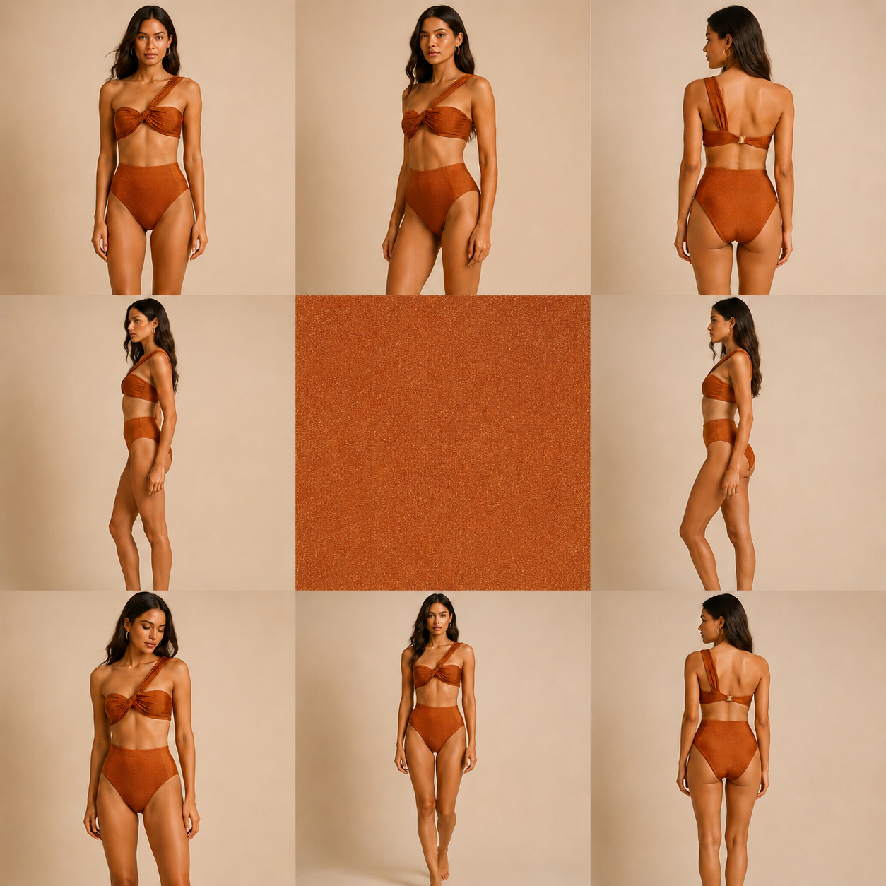 Spiced Terracotta High-Waist Bottom