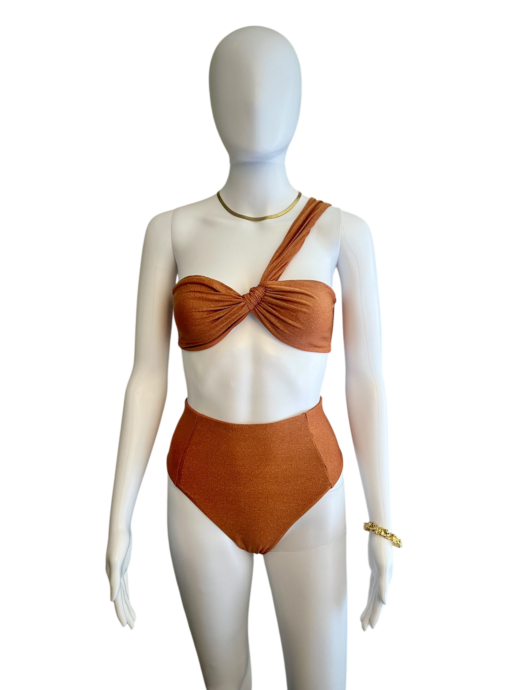 Spiced Terracotta High-Waist Bottom